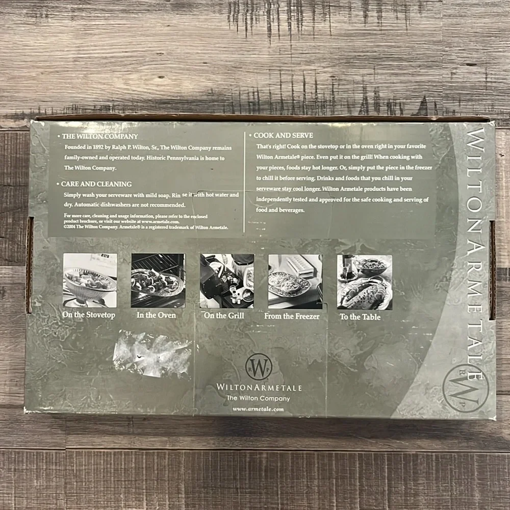 NIB Wilton Armetale ‘Bless This House’ bread serving tray